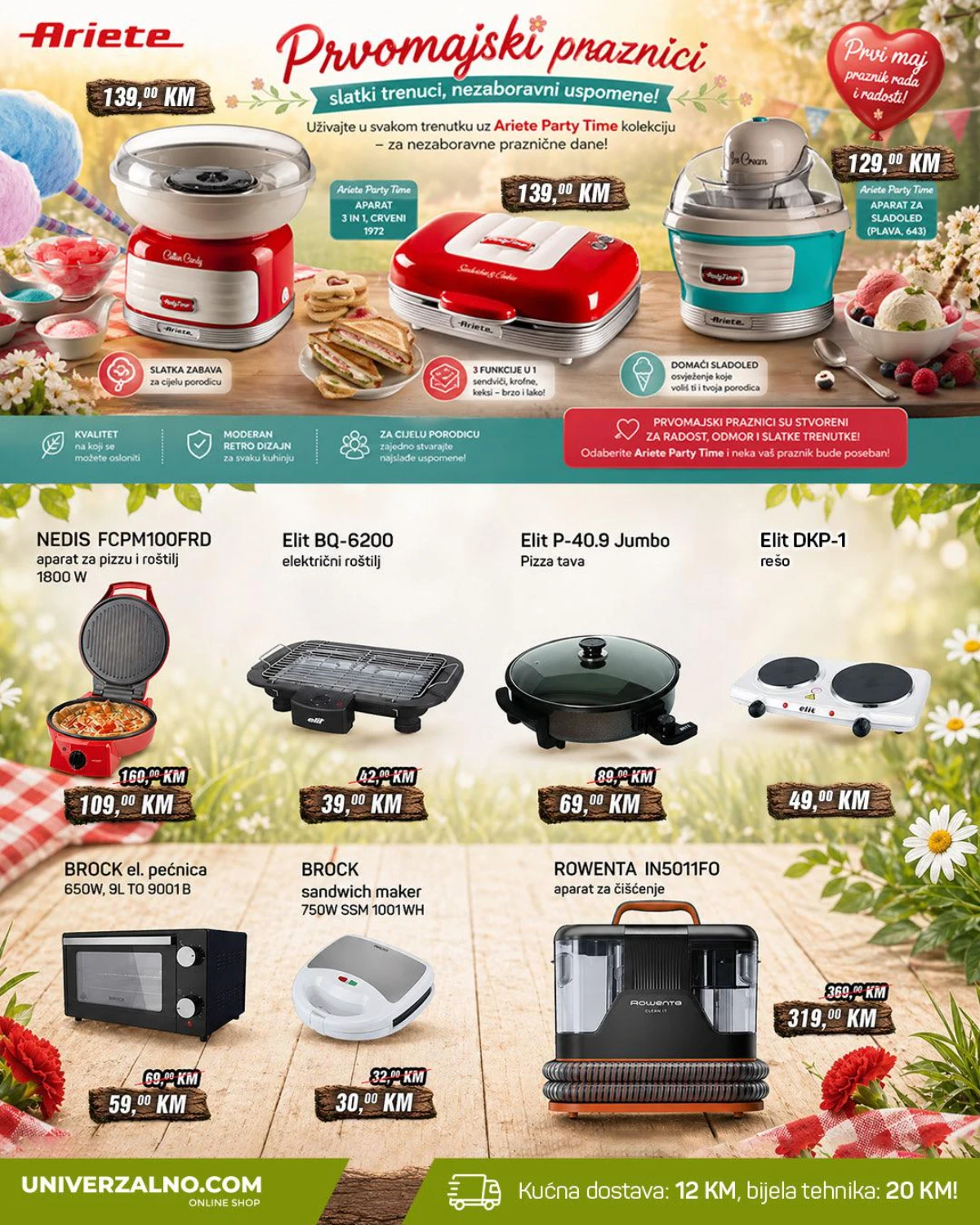 Kuhinjski aparati akcija Univerzalno katalog Prvi maj